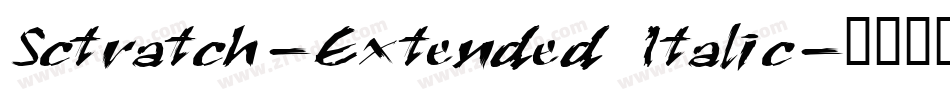 Sctratch-Extended Italic字体转换
